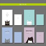 最新韩版清新可爱手绘猫咪本本