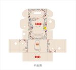 婴儿鞋盒平面图