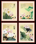 国画荷花