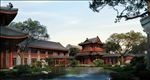 古建筑庭院景观建筑效果图