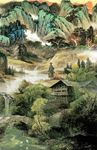 国画山水玄关