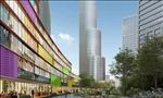 公建商业街河流景观效果图