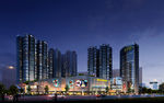 商住沿街效果图