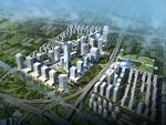 大型城市规划鸟瞰图