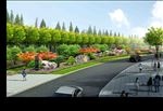 道路景观设计假山路牌指示图