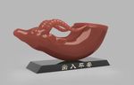3d兽首熏香装饰模型