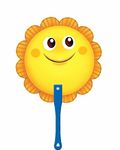 太阳花广告扇