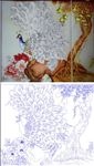 孔雀 牡丹 葫芦