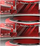 大气红色虚拟演播室