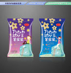 薯星星膨化食品包装平面展开文件