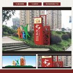 社区标识牌 文化标识 指路标识