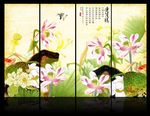 国画荷花
