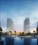 海边面包片五星级酒店黄昏建筑图