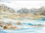 高清大理石玉纹江山如画背景墙