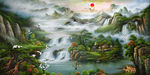 聚宝盆油画