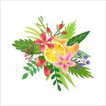 清新花团水果