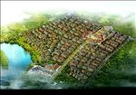 别墅鸟瞰建筑效果图