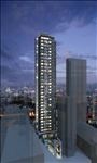 繁华都市夜景高层住宅楼建筑效果