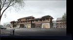 古建筑城门楼建筑效果图