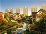 别墅河道石头景观效果图