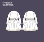 少女装童装秋冬连衣裙