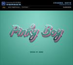 PS特效字体立体彩纸质样式