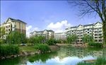住宅区小池塘景观效果图