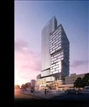 公建商业写字楼设计黄昏效果图