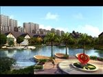 别墅后花园水池景观效果图