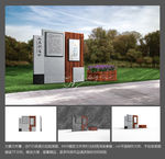 公园景区线路牌景点介绍牌