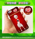 美女手机壳 手绘美女 卡通美女