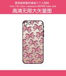 镶边蝴蝶结波点手机壳图案