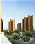 住宅小区内庭花园景观效果图