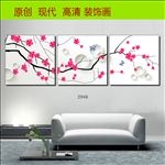 客厅花卉无框画