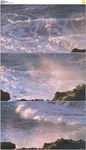 大海白色浪花