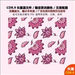 手绘花朵花瓣背景纹案