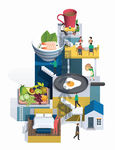 早餐饮咖啡蔬果住宅日料起床插图