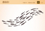 鱼群矢量图