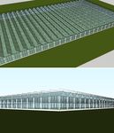 大型温室大棚框架草图模型