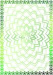 绿叶花枝 环保证书纹