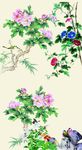 牡丹花鸟玄关