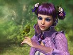 3D梦幻童话森林花朵精灵