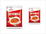 火锅蘸料包装设计平面分层展开图