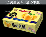 精品黄桃箱展开图