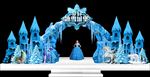 梦幻冰雪城堡唯美造型门头