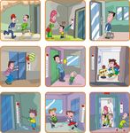 电梯安全漫画
