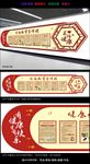 古典图案健康教育文化墙