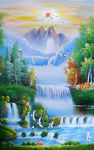 油画山水