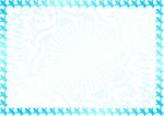 冰蓝雪爽 特色证书纹