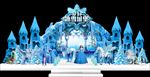 梦幻冰雪城堡唯美造型舞台美陈